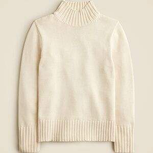 J. Crew Cream Turtleneck Sweater